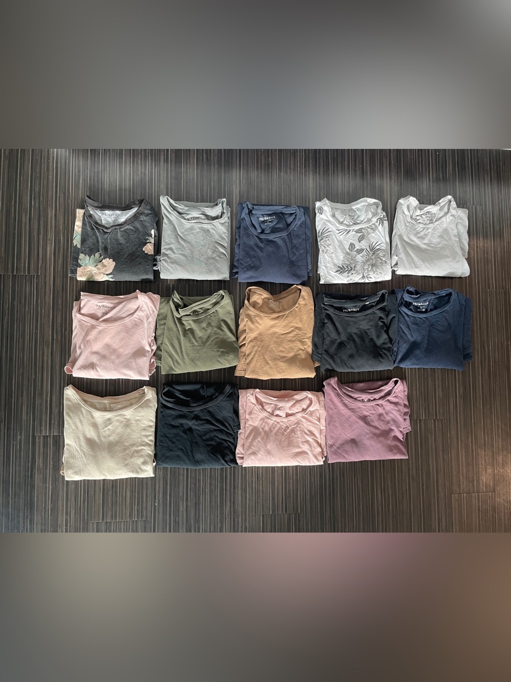 Lot of PS basics Pacsun men scalloped t-shirts